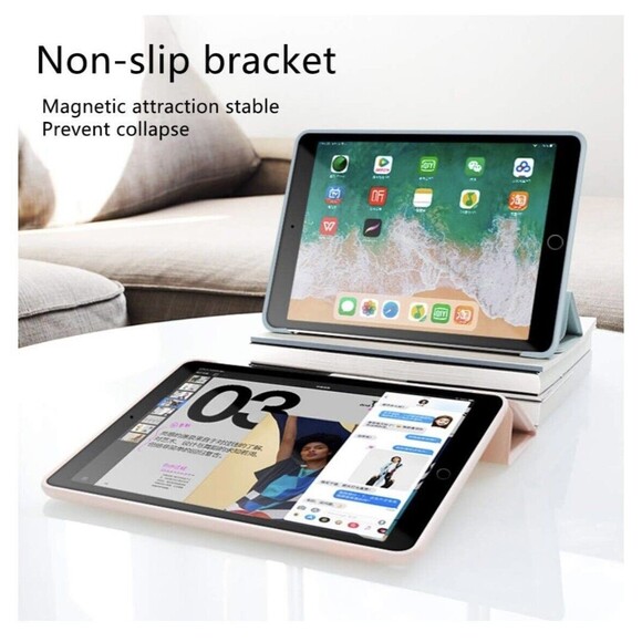 iPad Pro Ultra Slim Lightweight Smart Shell Stand Cover Rose Gold 10.5” (A1) - Picture 4 of 5